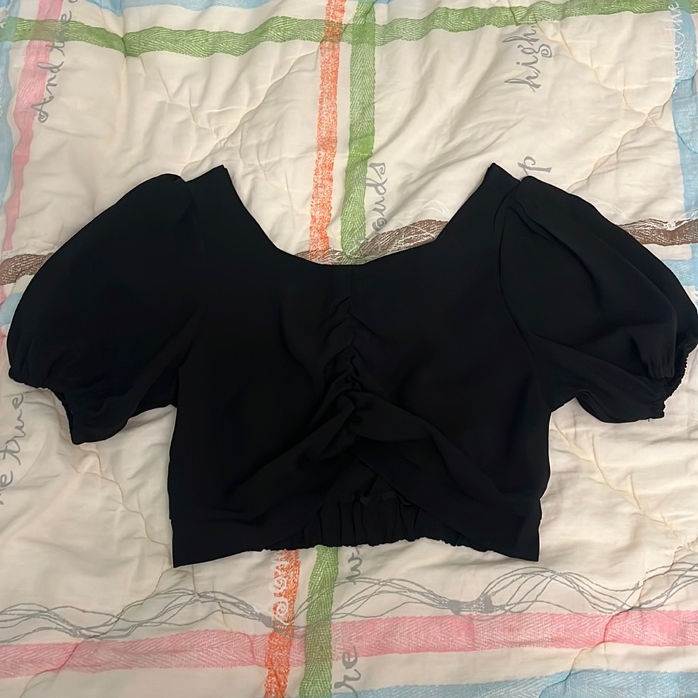 WANNABE Korean Brand Crop Blouse